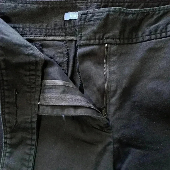 ❤️ Smart Set Cropped Black Straight Leg Capri Pant Size 9 - Picture 7 of 11